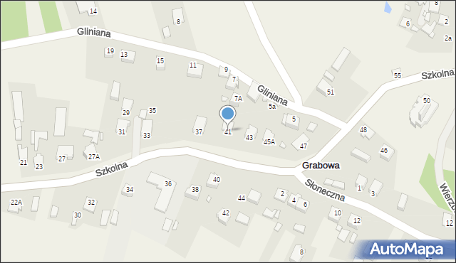 Grabowa, Szkolna, 41, mapa Grabowa