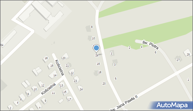 Grajewo, Sztramko Kazimierza, pil., 14, mapa Grajewo
