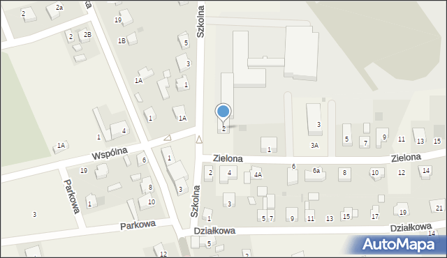 Grębocice, Szkolna, 2, mapa Grębocice