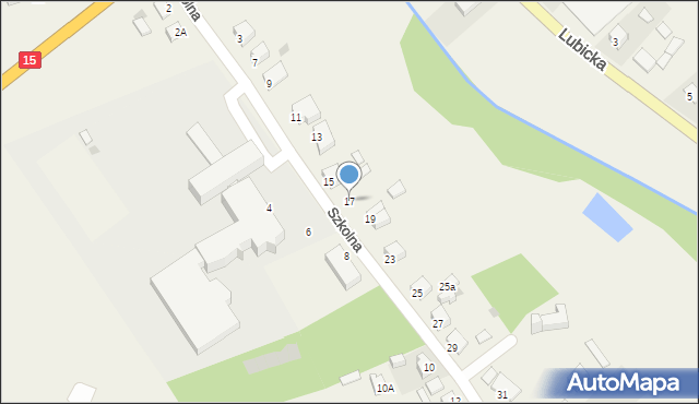 Grębocin, Szkolna, 17, mapa Grębocin