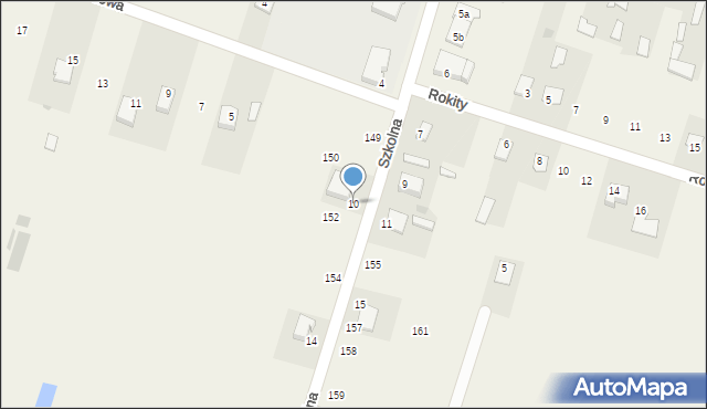 Gręzówka, Szkolna, 10, mapa Gręzówka