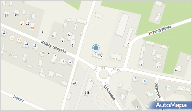 Gręzówka, Szenejki Tadeusza, 1, mapa Gręzówka