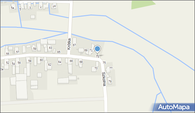 Grobniki, Szkolna, 73, mapa Grobniki