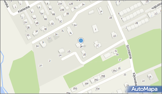 Grodzisk Mazowiecki, Szczęsna, 1F, mapa Grodzisk Mazowiecki