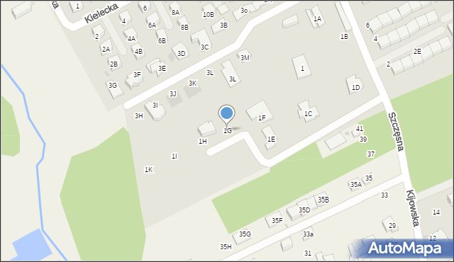 Grodzisk Mazowiecki, Szczęsna, 1G, mapa Grodzisk Mazowiecki