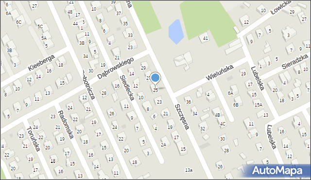 Grodzisk Mazowiecki, Szczęsna, 25, mapa Grodzisk Mazowiecki