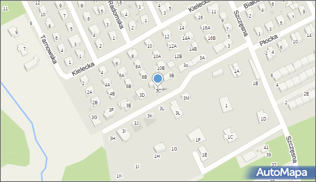 Grodzisk Mazowiecki, Szczęsna, 3C, mapa Grodzisk Mazowiecki