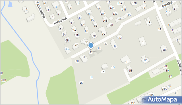Grodzisk Mazowiecki, Szczęsna, 3J, mapa Grodzisk Mazowiecki