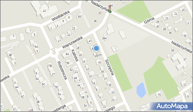 Grodzisk Mazowiecki, Szczęsna, 43, mapa Grodzisk Mazowiecki