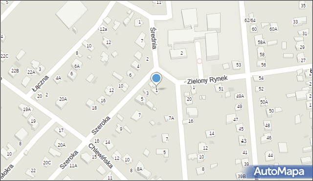 Grodzisk Mazowiecki, Szeroka, 1, mapa Grodzisk Mazowiecki