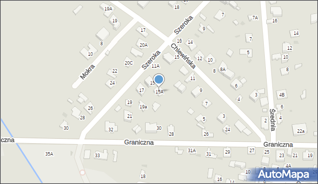 Grodzisk Mazowiecki, Szeroka, 15A, mapa Grodzisk Mazowiecki