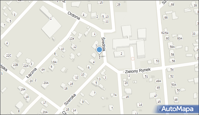 Grodzisk Mazowiecki, Szeroka, 2, mapa Grodzisk Mazowiecki
