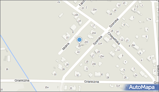 Grodzisk Mazowiecki, Szeroka, 22, mapa Grodzisk Mazowiecki