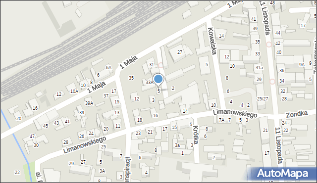 Grodzisk Mazowiecki, Szpakowskiego J., dr., 5, mapa Grodzisk Mazowiecki