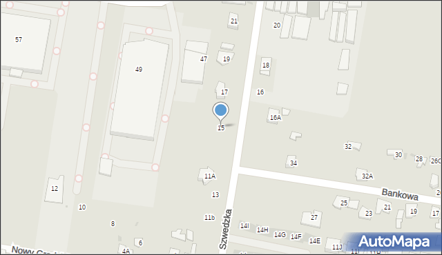 Grodzisk Mazowiecki, Szwedzka, 15, mapa Grodzisk Mazowiecki
