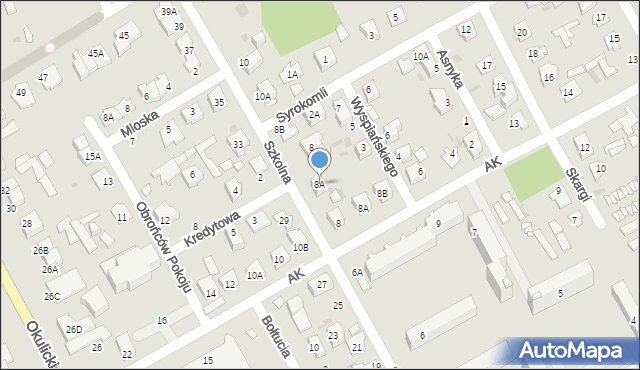 Grodzisk Mazowiecki, Szkolna, 8A, mapa Grodzisk Mazowiecki