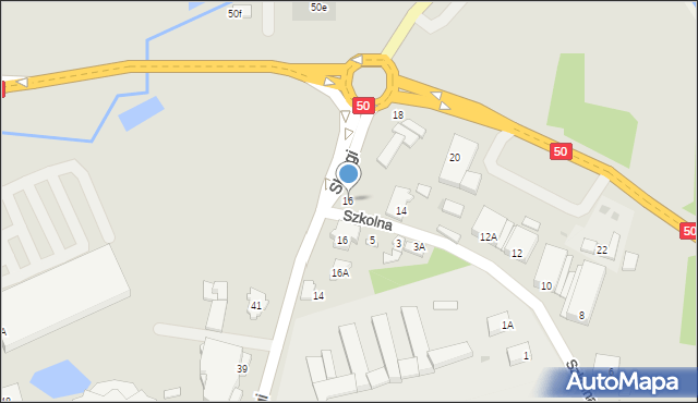 Grójec, Szkolna, 16, mapa Grójec