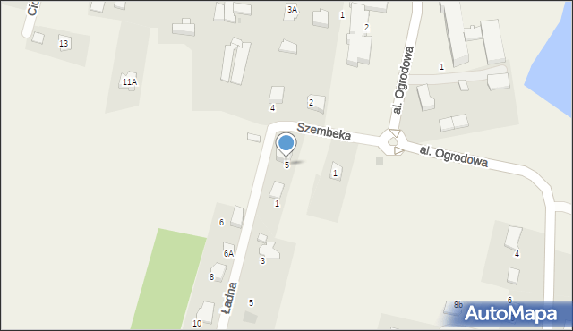 Grojec, Szembeka Jakuba, hr., 5, mapa Grojec