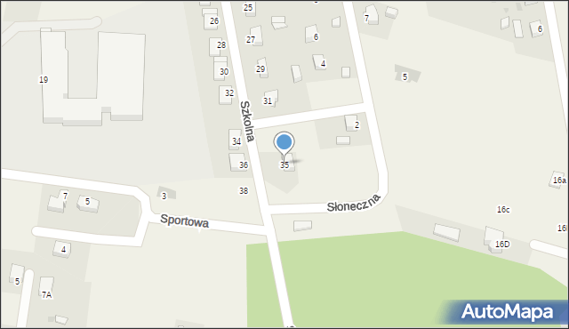 Gromadka, Szkolna, 35, mapa Gromadka