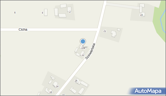 Gromadzice, Szewieńska, 12a, mapa Gromadzice
