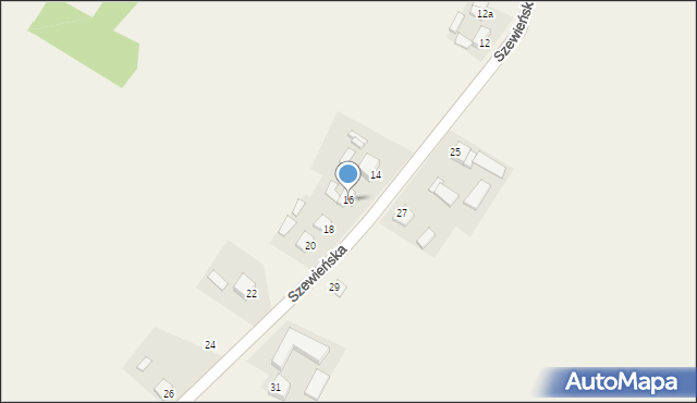 Gromadzice, Szewieńska, 16, mapa Gromadzice