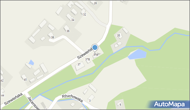 Gromadzice, Szewieńska, 37A, mapa Gromadzice