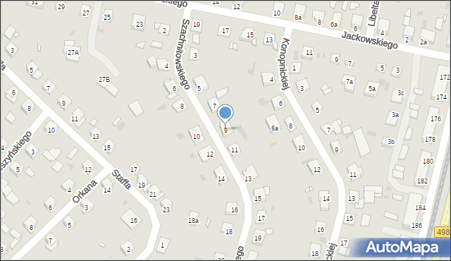Grudziądz, Szachnitowskiego Czesława, 9, mapa Grudziądza