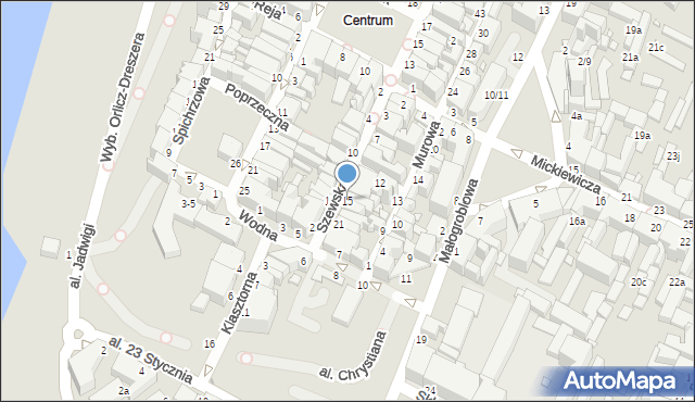 Grudziądz, Szewska, 15, mapa Grudziądza