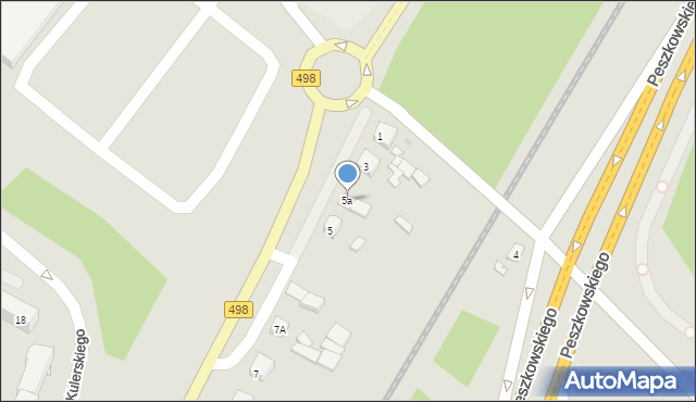 Grudziądz, Szosa Toruńska, 5a, mapa Grudziądza