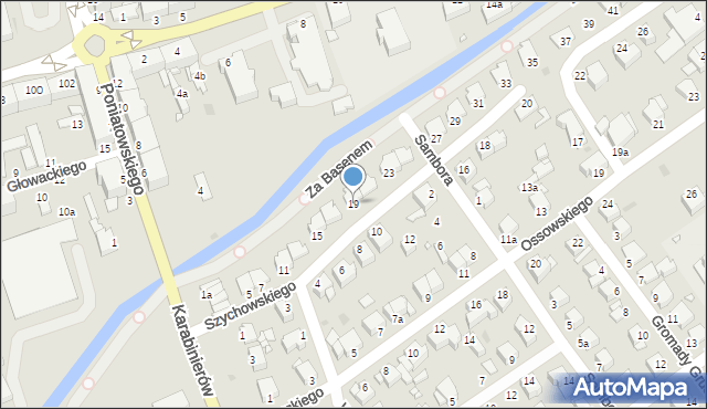 Grudziądz, Szychowskiego Juliana, 19, mapa Grudziądza