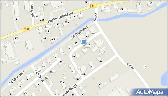 Grudziądz, Szychowskiego Juliana, 24, mapa Grudziądza