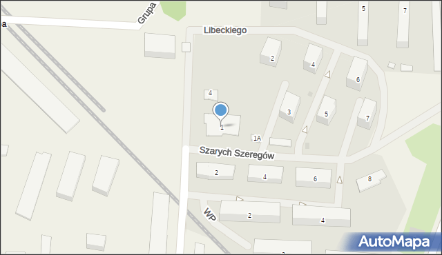 Grupa, Szarych Szeregów, 1, mapa Grupa