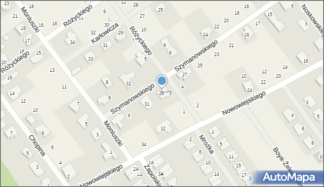Gruszczyn, Szymanowskiego Karola, 29, mapa Gruszczyn