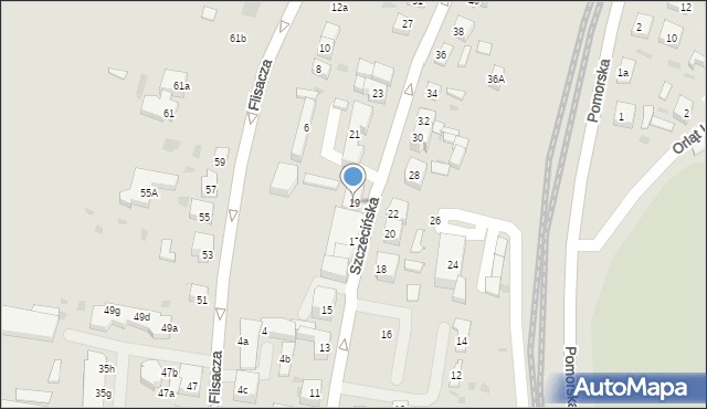 Gryfino, Szczecińska, 19, mapa Gryfino