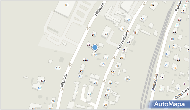 Gryfino, Szczecińska, 29, mapa Gryfino