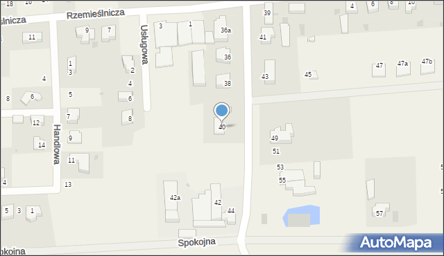 Grzybowo, Szkolna, 40, mapa Grzybowo