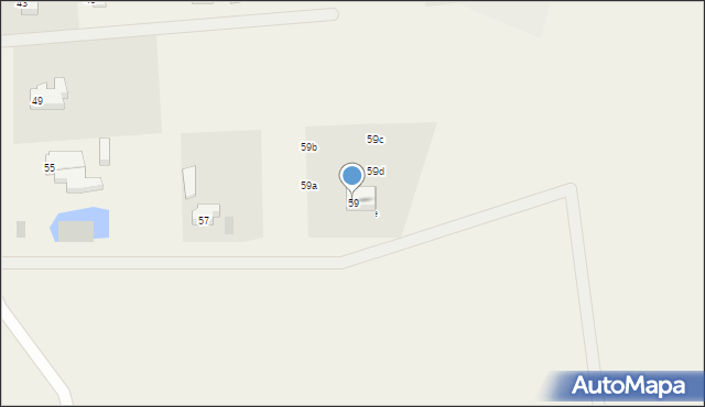 Grzybowo, Szkolna, 59, mapa Grzybowo