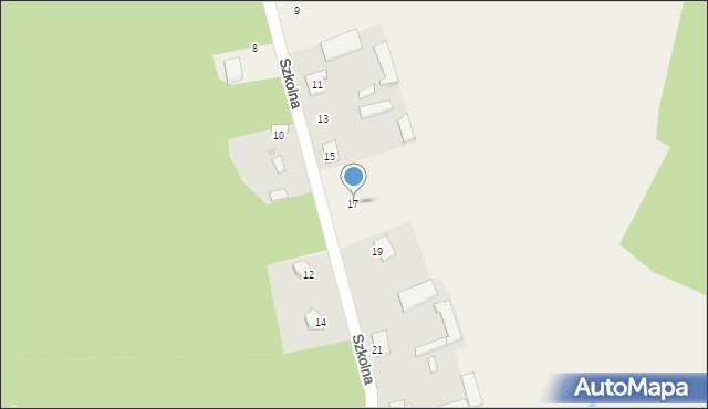 Gulczewo, Szkolna, 17, mapa Gulczewo