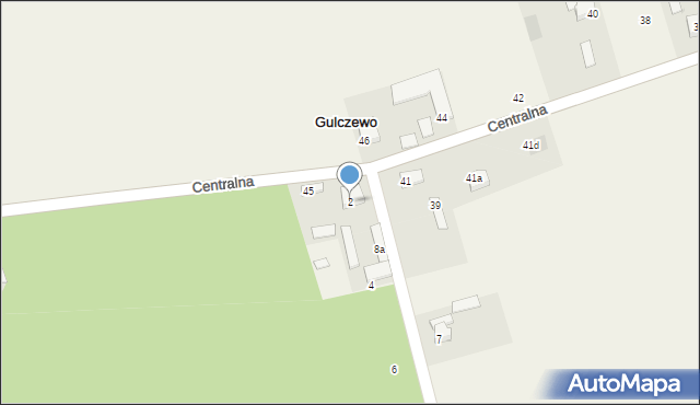 Gulczewo, Szkolna, 2, mapa Gulczewo