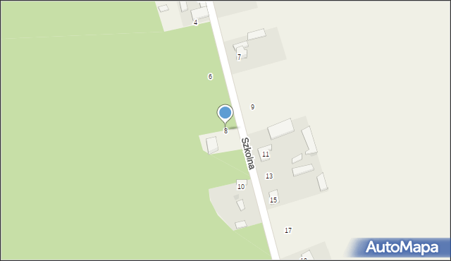 Gulczewo, Szkolna, 8, mapa Gulczewo
