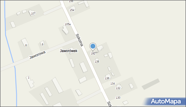 Gwizdały, Szkolna, 142, mapa Gwizdały