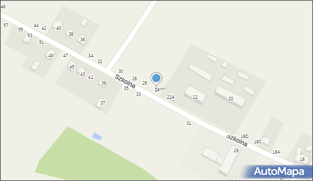 Hadra, Szkolna, 24, mapa Hadra