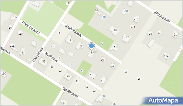 Henryków-Urocze, Szafranowa, 8, mapa Henryków-Urocze