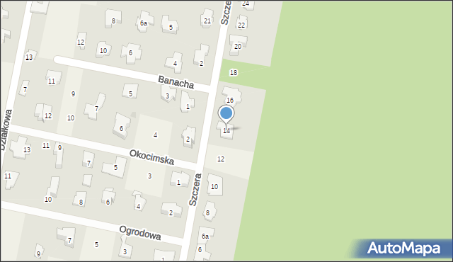 Hornówek, Szczera, 14, mapa Hornówek