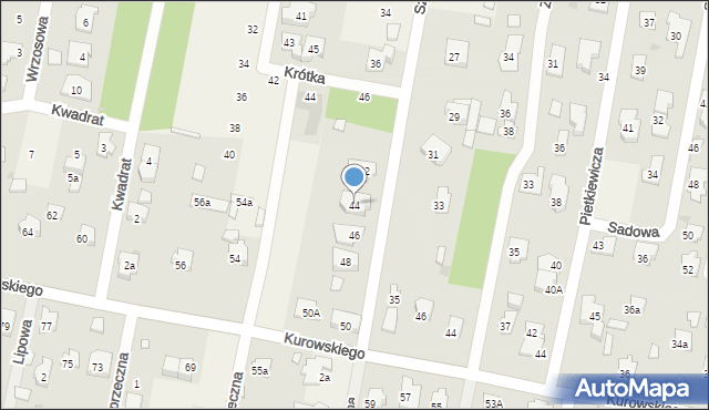 Hornówek, Szkolna, 44, mapa Hornówek