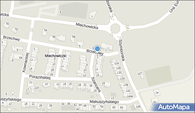 Inowrocław, Szancera Jana Marcina, 1, mapa Inowrocławia