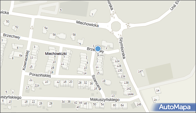 Inowrocław, Szancera Jana Marcina, 3, mapa Inowrocławia