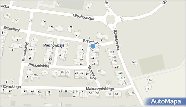 Inowrocław, Szancera Jana Marcina, 7, mapa Inowrocławia