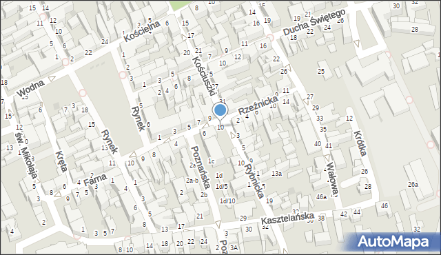 Inowrocław, Szeroka, 10, mapa Inowrocławia