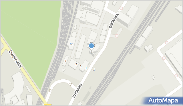 Inowrocław, Szklarska, 7, mapa Inowrocławia